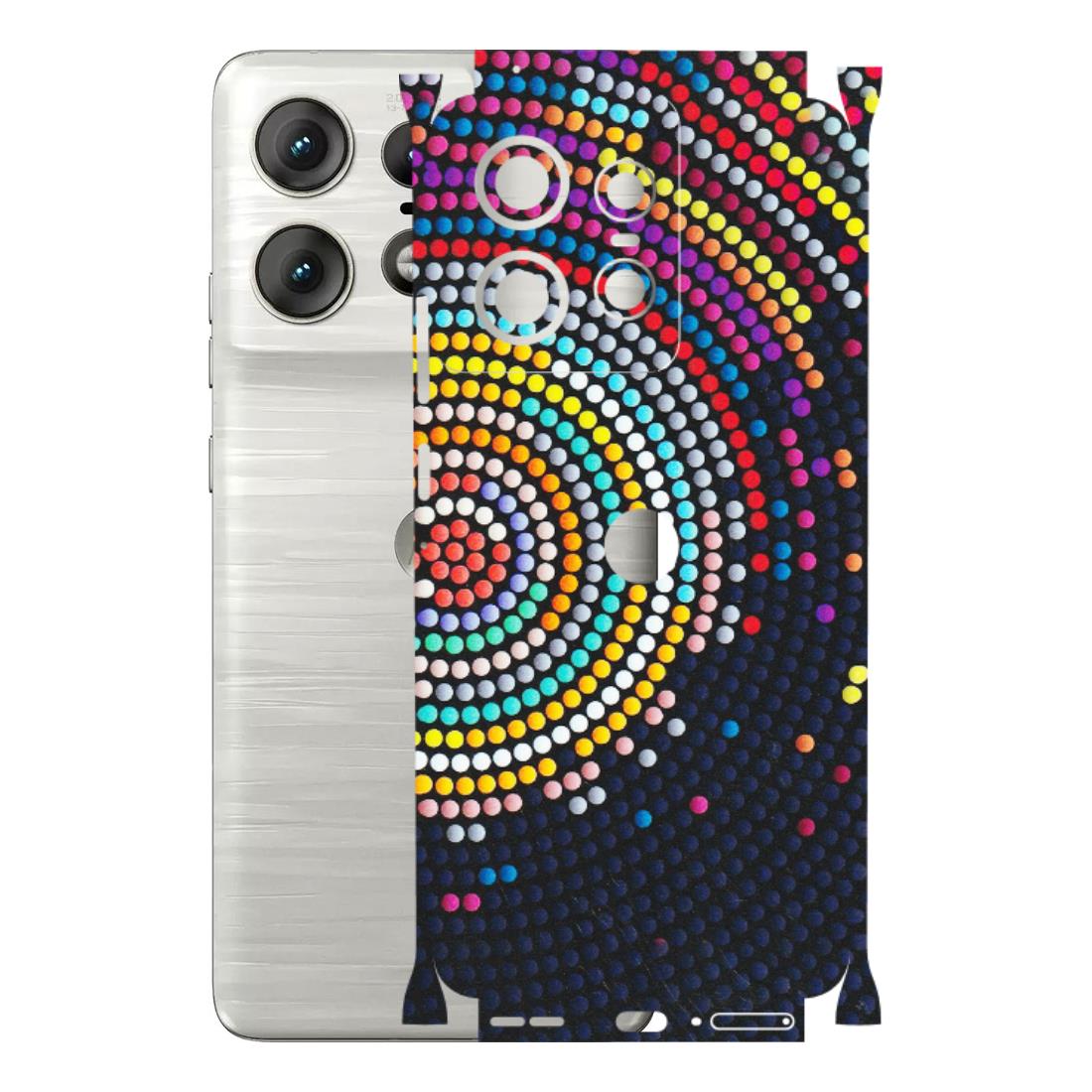 Motorola Phone Skins (All Models) - Rainbow Dot Mandala - Matte Finish (M-97) Motorola Edge 50 PRO (5G)