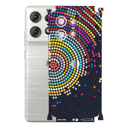 Motorola Phone Skins (All Models) - Rainbow Dot Mandala - Matte Finish (M-97) Motorola Edge 50 PRO (5G)