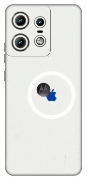 Motorola Phone Skins (All Models) - iPhone Magsafe Logo - 3D Embossed Finish (L-320) Motorola Edge 50 PRO (5G)