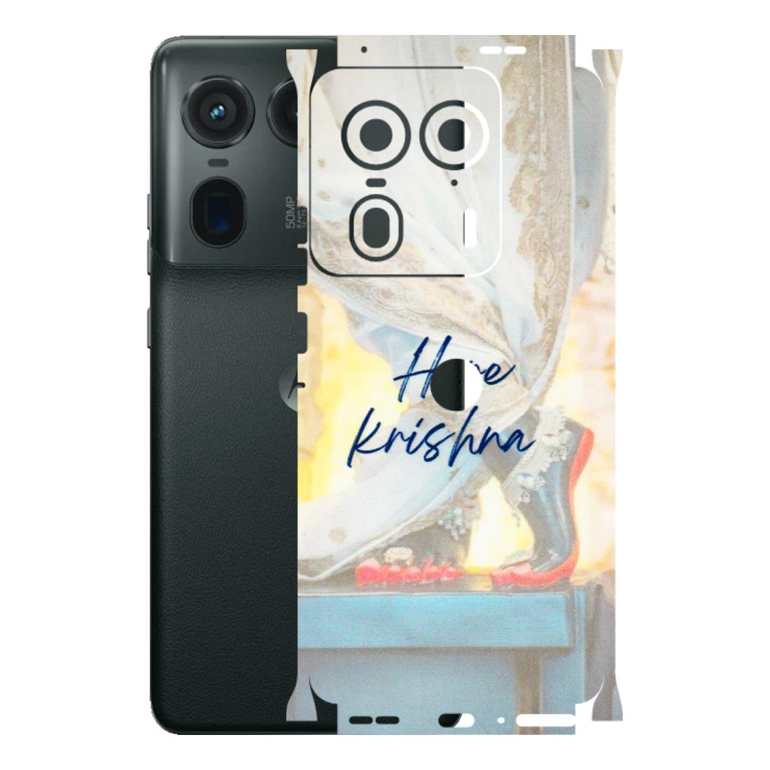 Motorola Phone Skins (All Models) - Hare Krishna - 3D Embossed Finish (L-03) Motorola Edge 50 Ultra (5G)