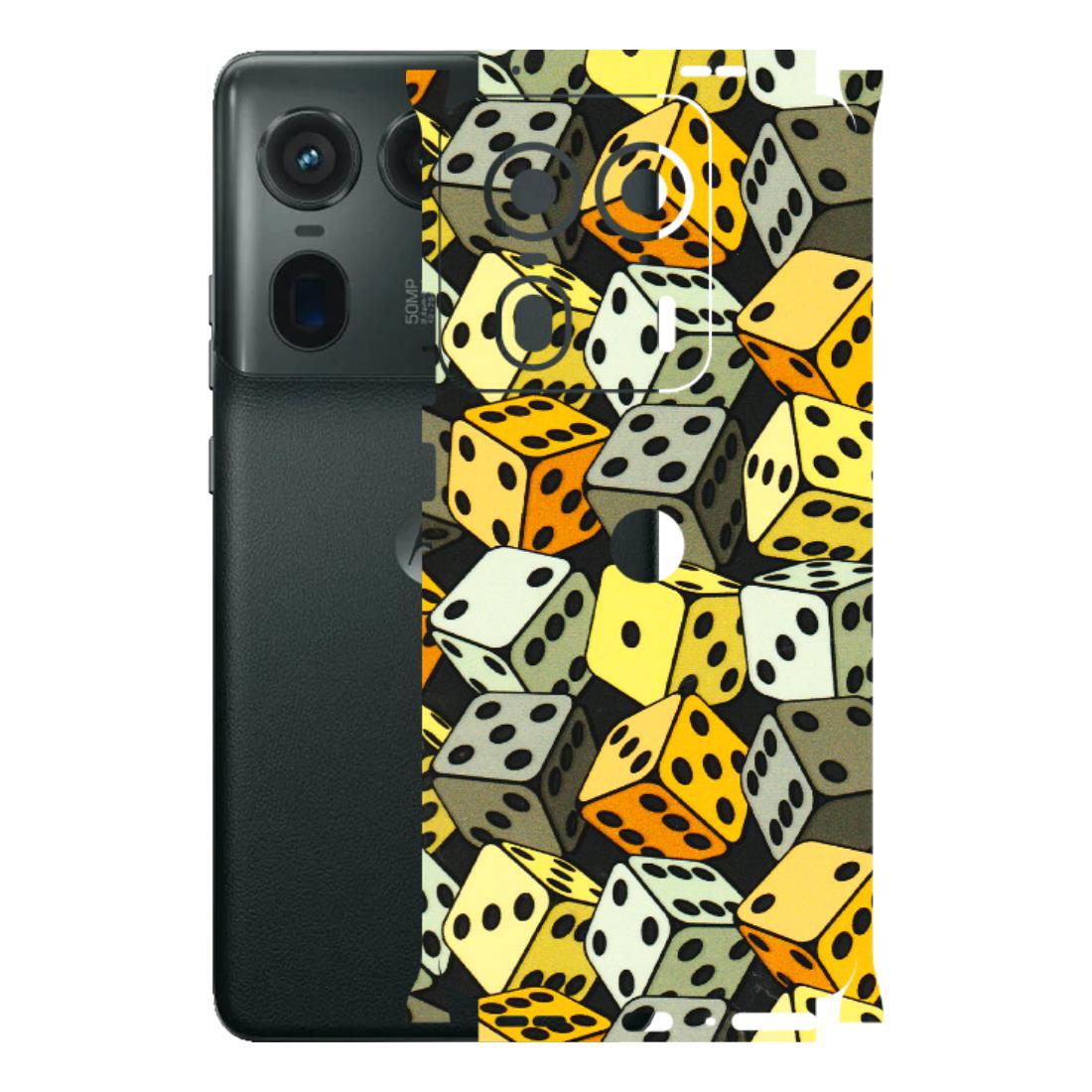 Motorola Phone Skins (All Models) - Dices Of Life - 3D Embossed Finish (L-04) Motorola Edge 50 Ultra (5G)