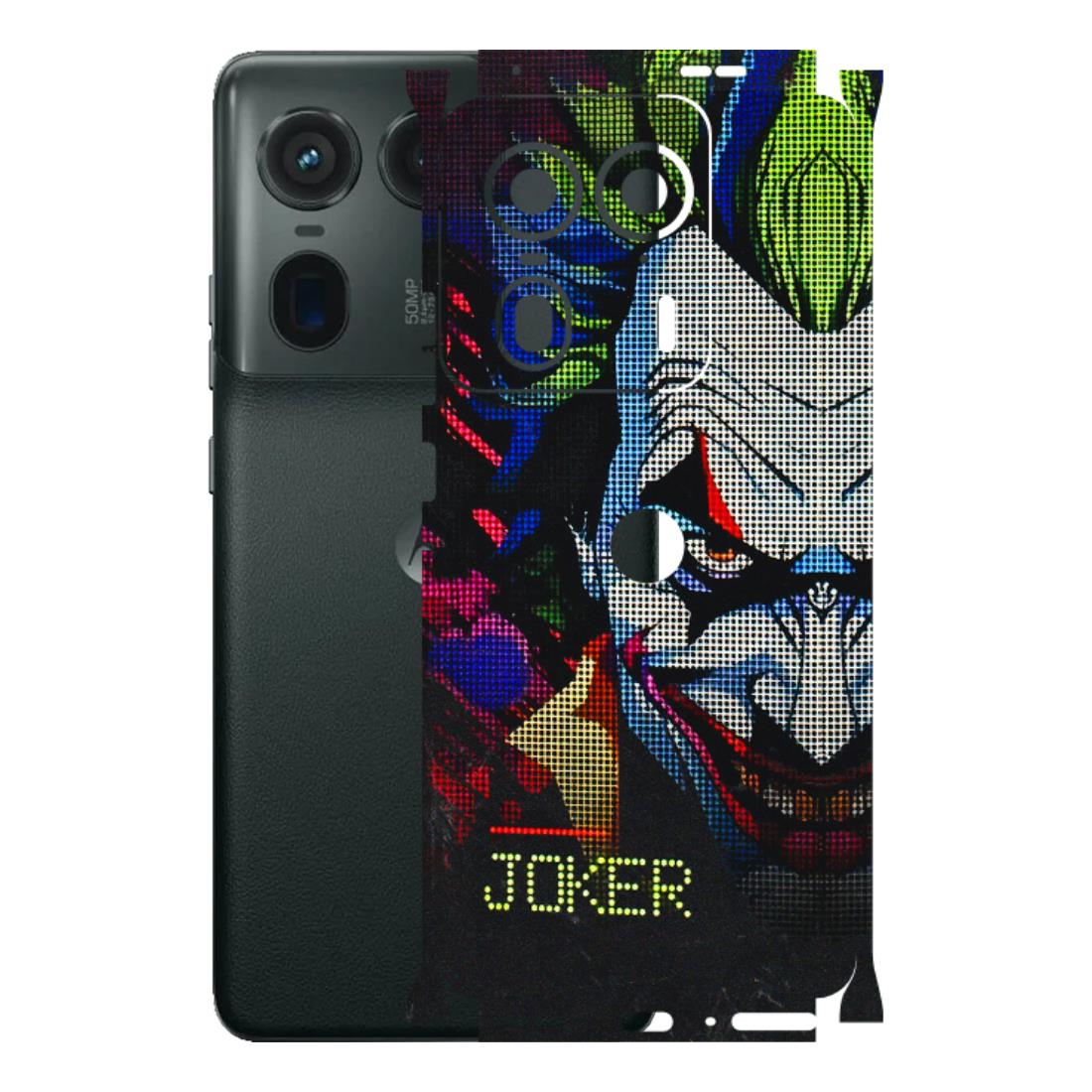 Motorola Phone Skins (All Models) - Joker Dot Matrix - 3D Embossed Finish (L-08) Motorola Edge 50 Ultra (5G)