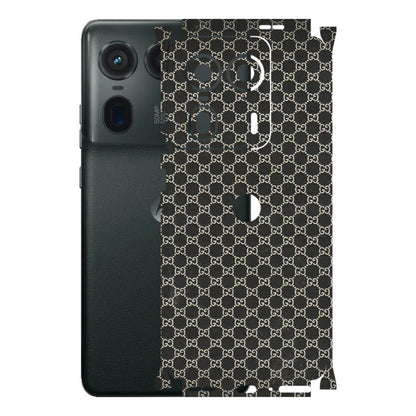 Motorola Phone Skins (All Models) - Black G Print - 3D Embossed Finish (L-109) Motorola Edge 50 Ultra (5G)