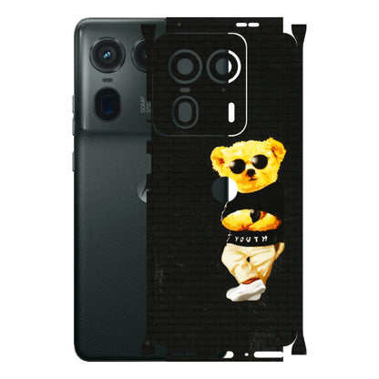 Motorola Phone Skins (All Models) - Classy Teddy Bear - 3D Embossed Finish (L-116) Motorola Edge 50 Ultra (5G)