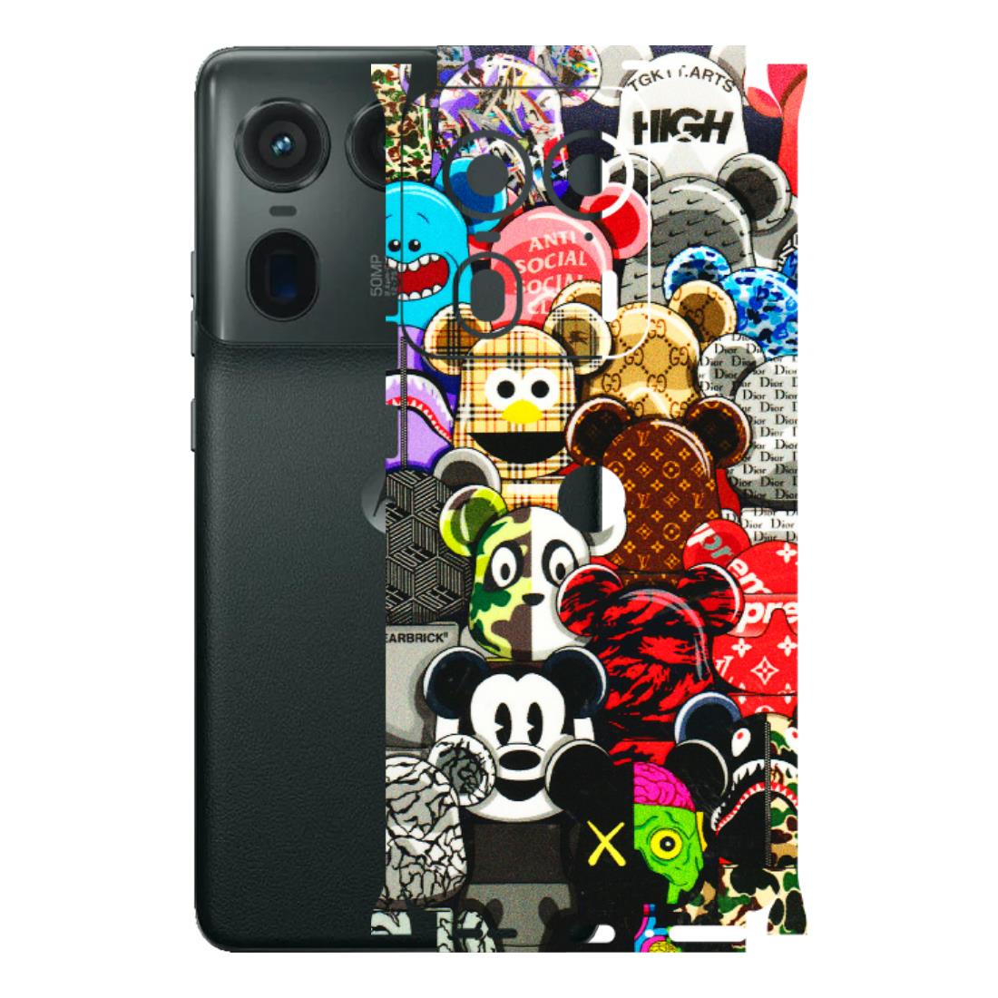 Motorola Phone Skins (All Models) - More Mickey Mouses - 3D Embossed Finish (L-118) Motorola Edge 50 Ultra (5G)
