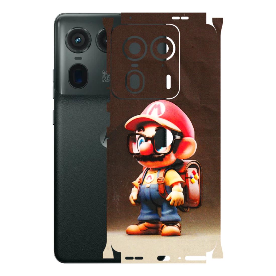 Motorola Phone Skins (All Models) - Little Mario - 3D Embossed Finish (L-119) Motorola Edge 50 Ultra (5G)