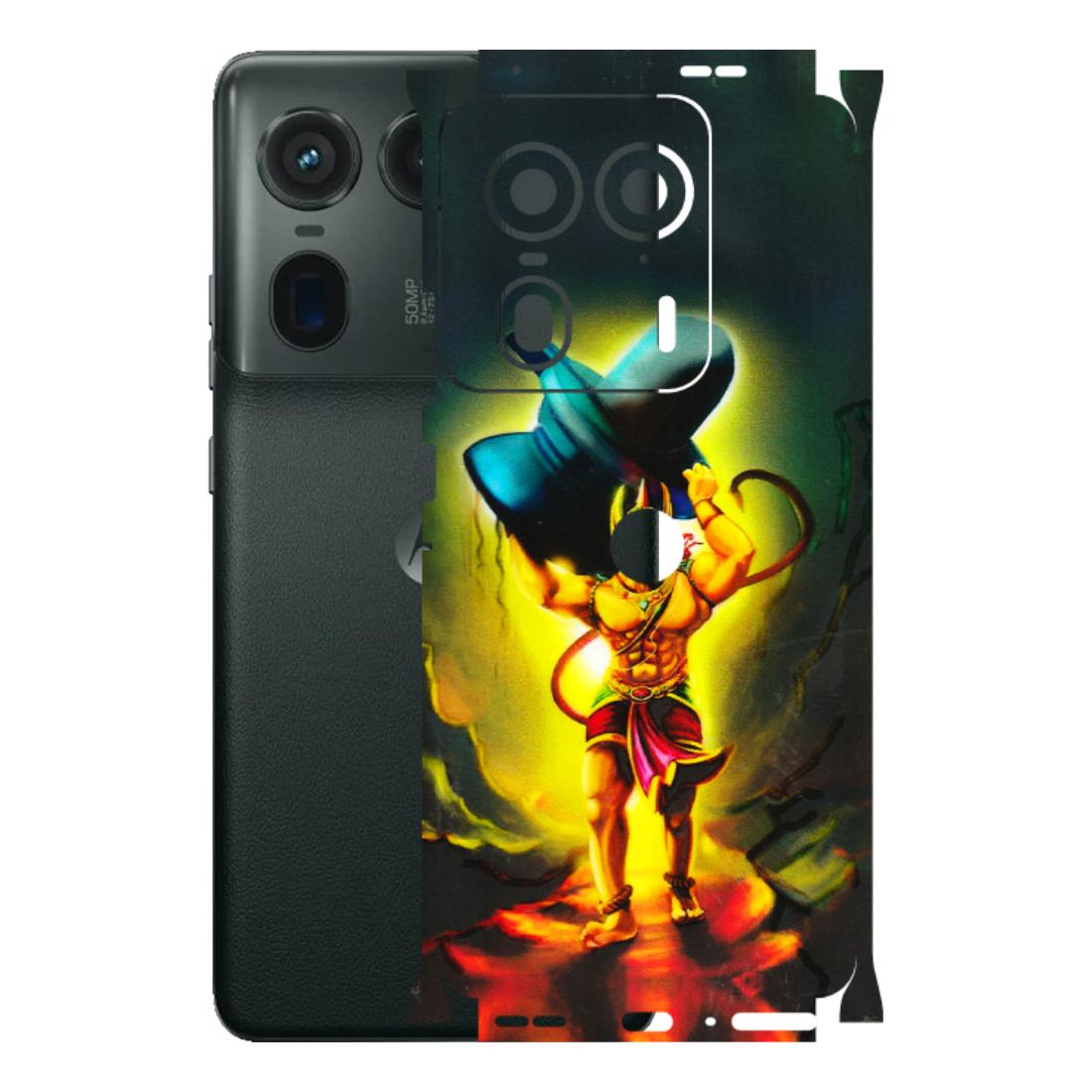 Motorola Phone Skins (All Models) - Hanuman Ji - 3D Embossed Finish (L-128) Motorola Edge 50 Ultra (5G)