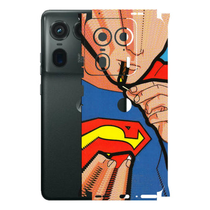Motorola Phone Skins (All Models) - Superman Sutta - 3D Embossed Finish (L-130) Motorola Edge 50 Ultra (5G)