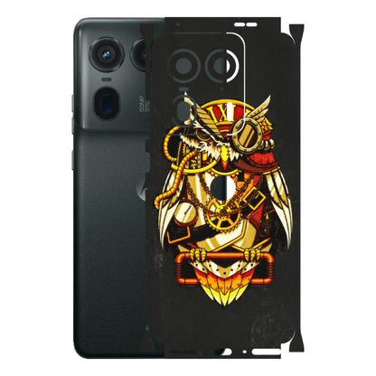 Motorola Phone Skins (All Models) - Classy Smart Owl - 3D Embossed Finish (L-144) Motorola Edge 50 Ultra (5G)