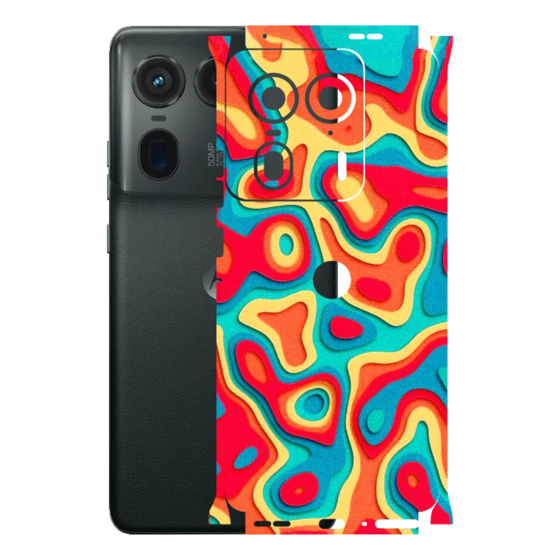 Motorola Phone Skins (All Models) - Abstract Swirl - 3D Embossed Finish (L-150) Motorola Edge 50 Ultra (5G)