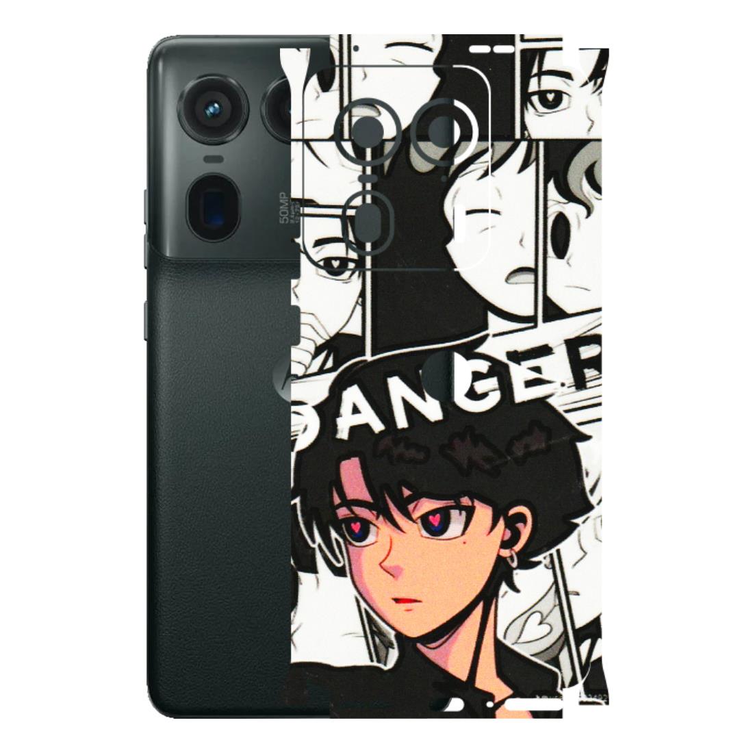 Motorola Phone Skins (All Models) - Danger Anime - 3D Embossed Finish (L-155) Motorola Edge 50 Ultra (5G)