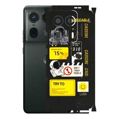 Motorola Phone Skins (All Models) - Black Cassini - 3D Embossed Finish (L-161) Motorola Edge 50 Ultra (5G)