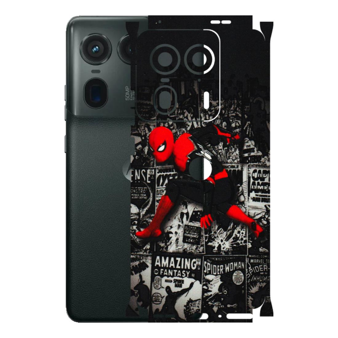Motorola Phone Skins (All Models) - SpiderMan New - 3D Embossed Finish (L-162) Motorola Edge 50 Ultra (5G)
