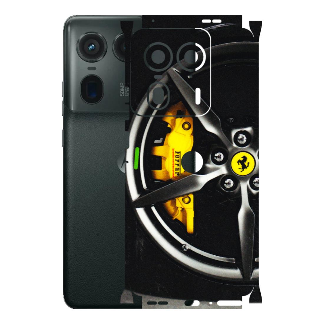 Motorola Phone Skins (All Models) - Ferrari Wheel Alloy - 3D Embossed Finish (L-173) Motorola Edge 50 Ultra (5G)