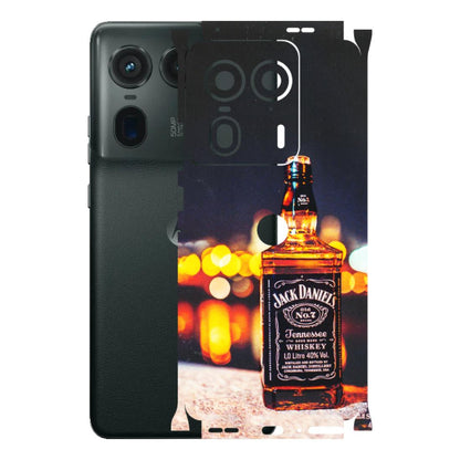 Motorola Phone Skins (All Models) - JD Whiskey Bottle - 3D Embossed Finish (L-20) Motorola Edge 50 Ultra (5G)