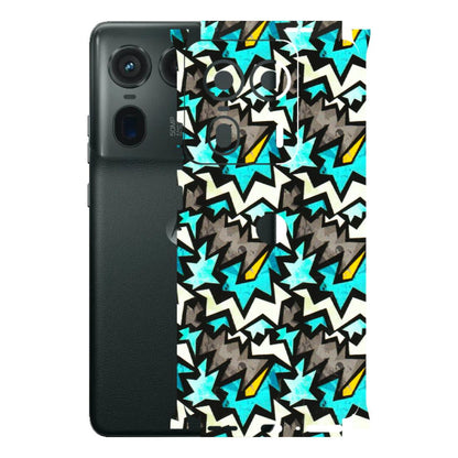 Motorola Phone Skins (All Models) - Funky Zig Zag - 3D Embossed Finish (L-223) Motorola Edge 50 Ultra (5G)