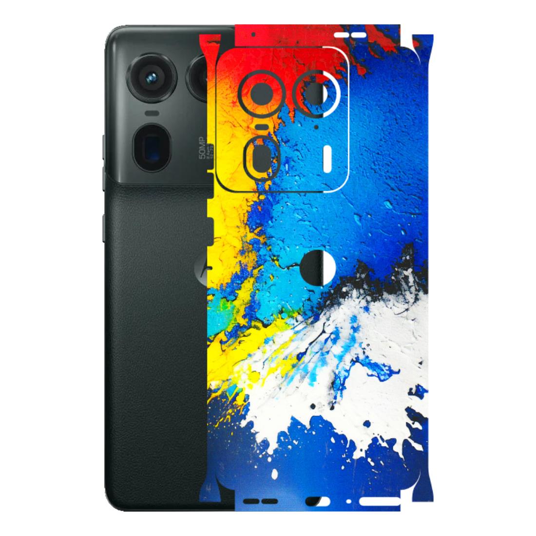 Motorola Phone Skins (All Models) - Acrylic Paint Spill - 3D Embossed Finish (L-229) Motorola Edge 50 Ultra (5G)