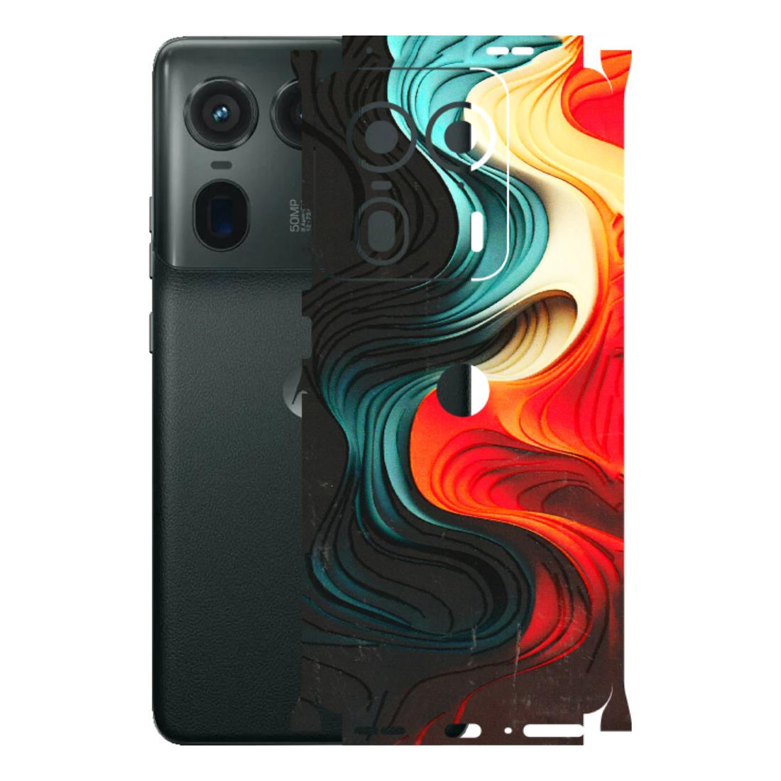 Motorola Phone Skins (All Models) - The Silky Swirl - 3D Embossed Finish (L-240) Motorola Edge 50 Ultra (5G)