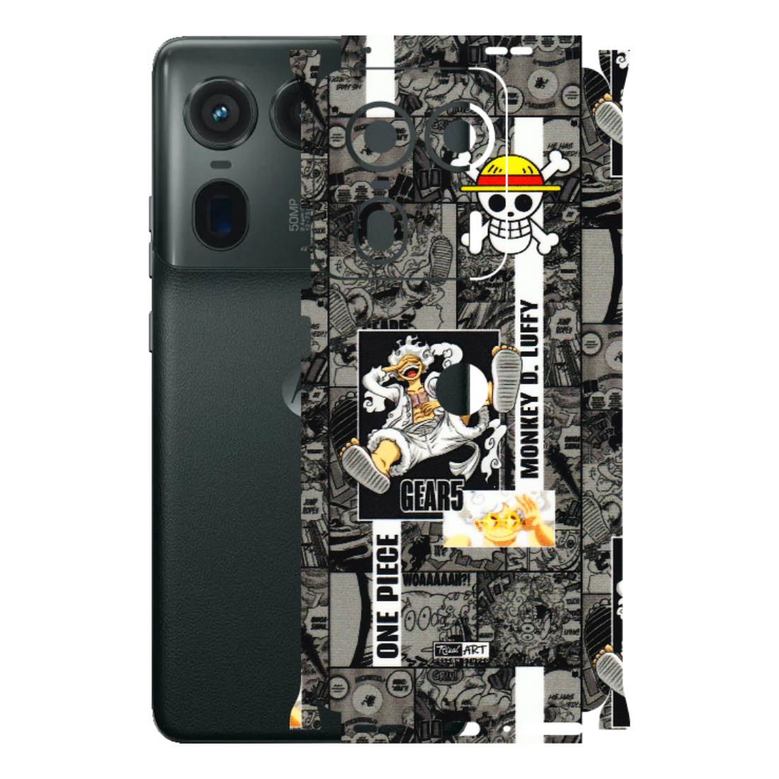 Motorola Phone Skins (All Models) - Cuffy Anime MonkeyCamic - 3D Embossed Finish (L-242) Motorola Edge 50 Ultra (5G)