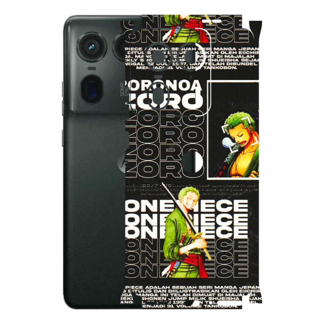 Motorola Phone Skins (All Models) - One Piece Zoro - 3D Embossed Finish (L-250) Motorola Edge 50 Ultra (5G)