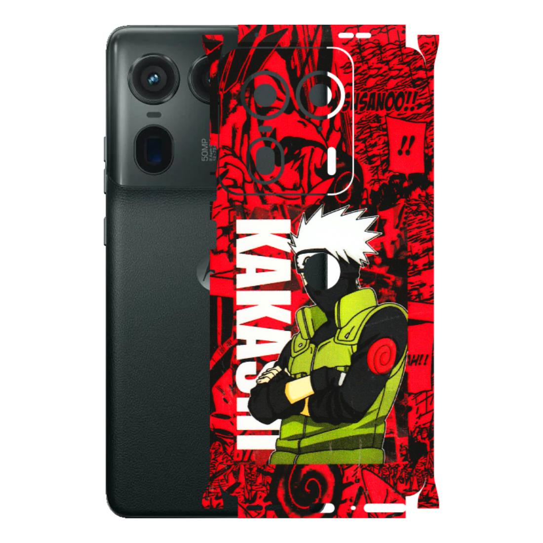 Motorola Phone Skins (All Models) - Kakashi Red Anime - 3D Embossed Finish (L-251) Motorola Edge 50 Ultra (5G)