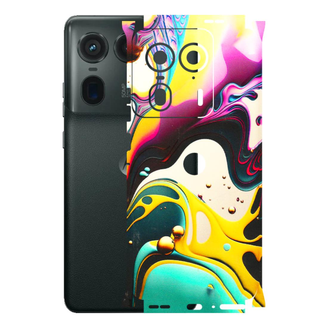 Motorola Phone Skins (All Models) - Multicolor Abstract pattern - 3D Embossed Finish (L-254) Motorola Edge 50 Ultra (5G)