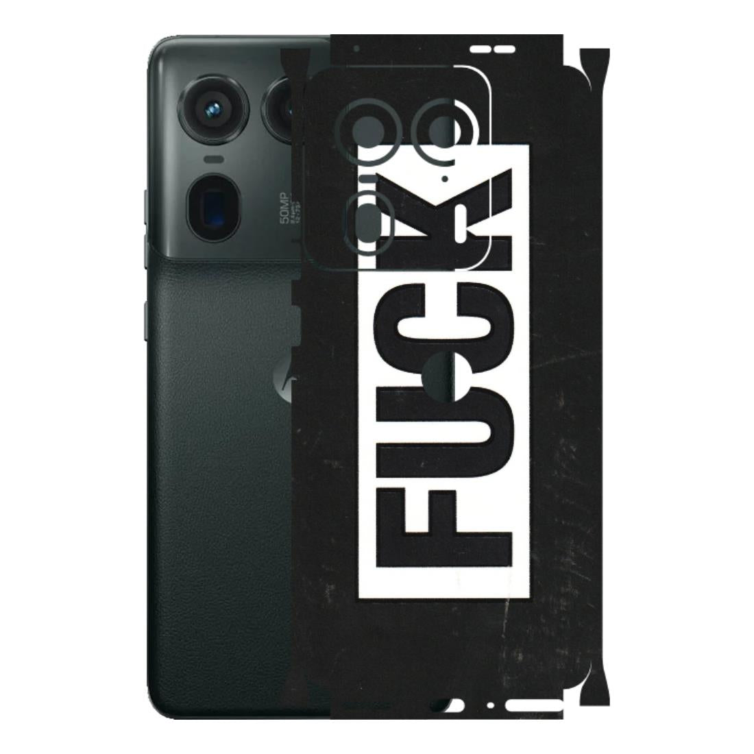 Motorola Phone Skins (All Models) - The F Word - 3D Embossed Finish (L-255) Motorola Edge 50 Ultra (5G)