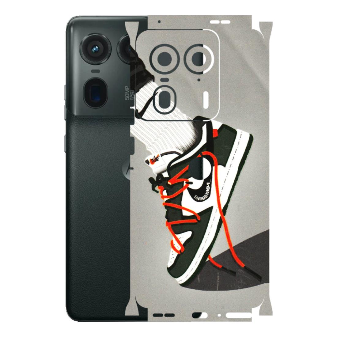 Motorola Phone Skins (All Models) - New Grey Sneaker - 3D Embossed Finish (L-261) Motorola Edge 50 Ultra (5G)