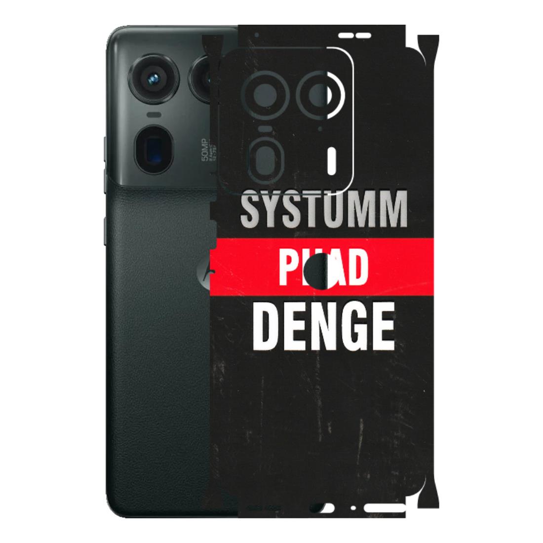 Motorola Phone Skins (All Models) - Systumm Phad Denge - 3D Embossed Finish (L-278) Motorola Edge 50 Ultra (5G)