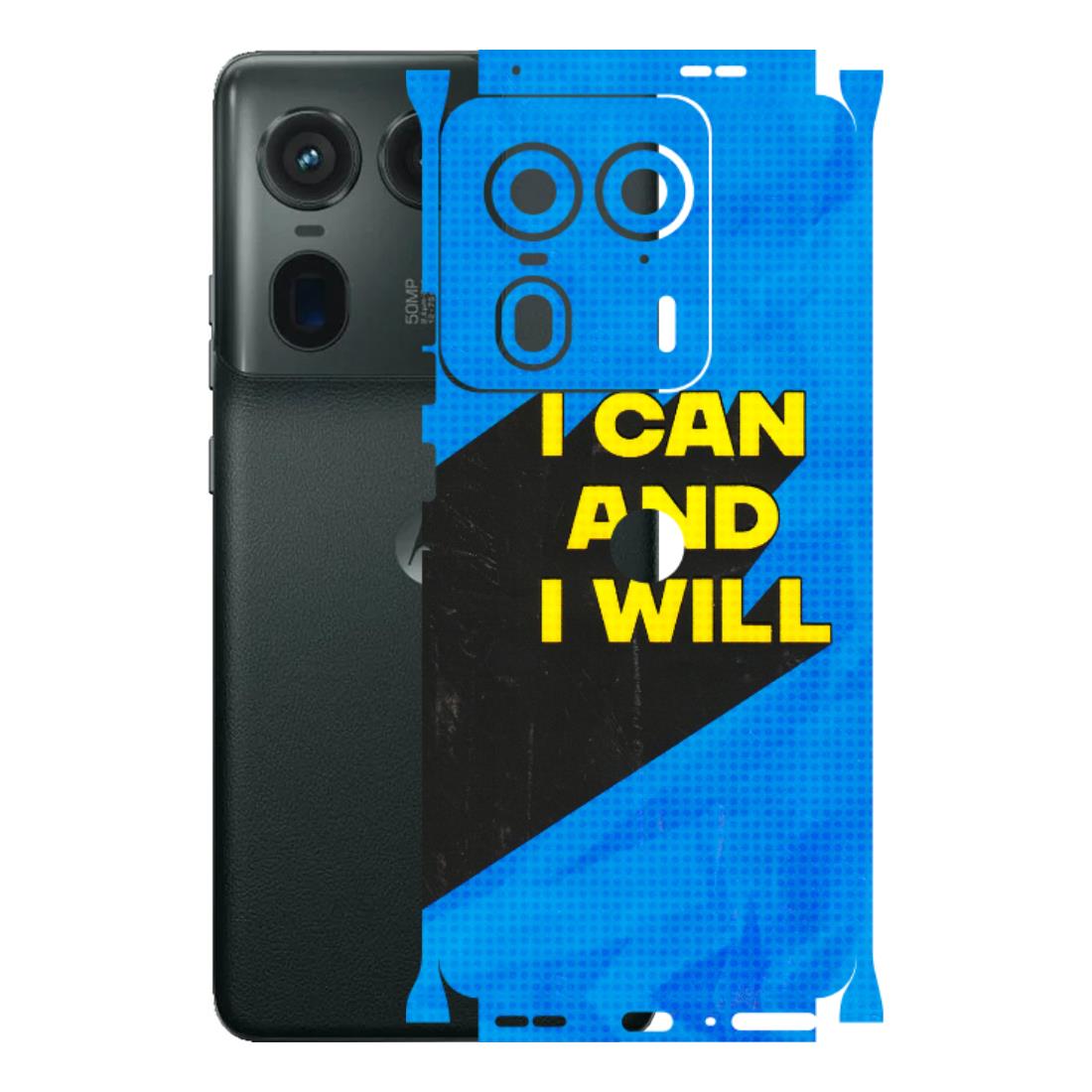 Motorola Phone Skins (All Models) - I Can And I Will - 3D Embossed Finish (L-281) Motorola Edge 50 Ultra (5G)