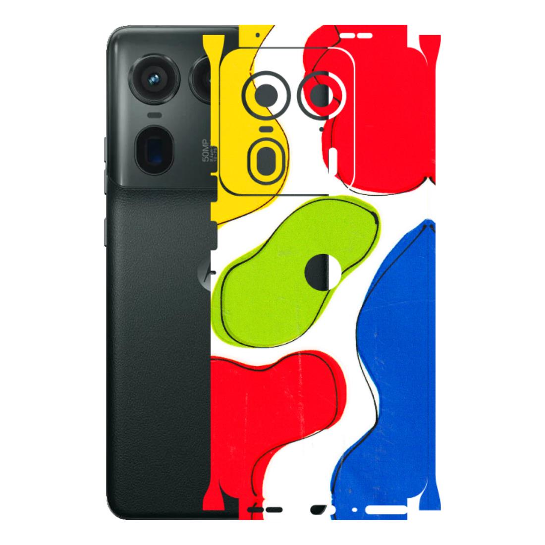 Motorola Phone Skins (All Models) - RGB Colour Paint - 3D Embossed Finish (L-284) Motorola Edge 50 Ultra (5G)