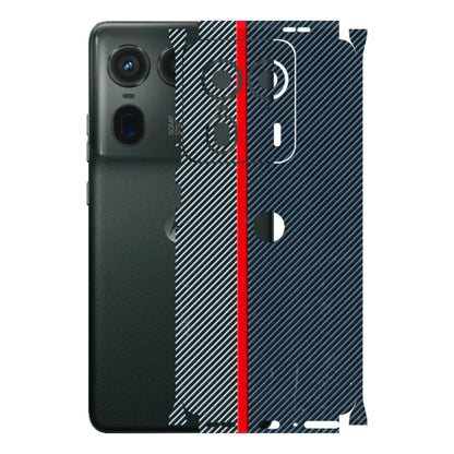 Motorola Phone Skins (All Models) - Blue Sober Lines - 3D Embossed Finish (L-305) Motorola Edge 50 Ultra (5G)