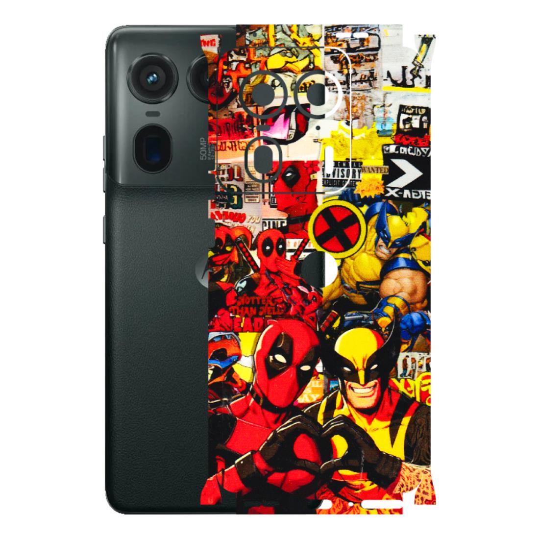 Motorola Phone Skins (All Models) - Spidy Wolverine - 3D Embossed Finish (L-310) Motorola Edge 50 Ultra (5G)