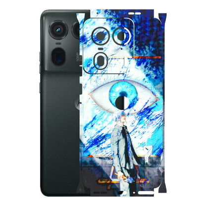 Motorola Phone Skins (All Models) - Anime Sea Blue Eye - 3D Embossed Finish (L-318) Motorola Edge 50 Ultra (5G)