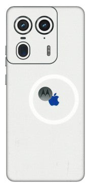 Motorola Phone Skins (All Models) - iPhone Magsafe Logo - 3D Embossed Finish (L-320) Motorola Edge 50 Ultra (5G)