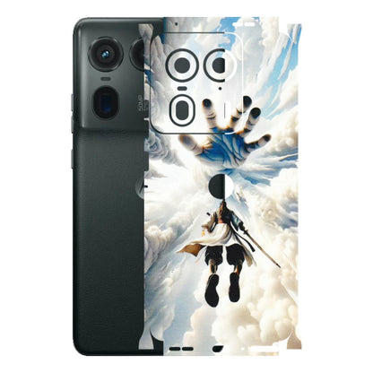 Motorola Phone Skins (All Models) - Big Hand With Monkey King - 3D Embossed Finish (L-323) Motorola Edge 50 Ultra (5G)
