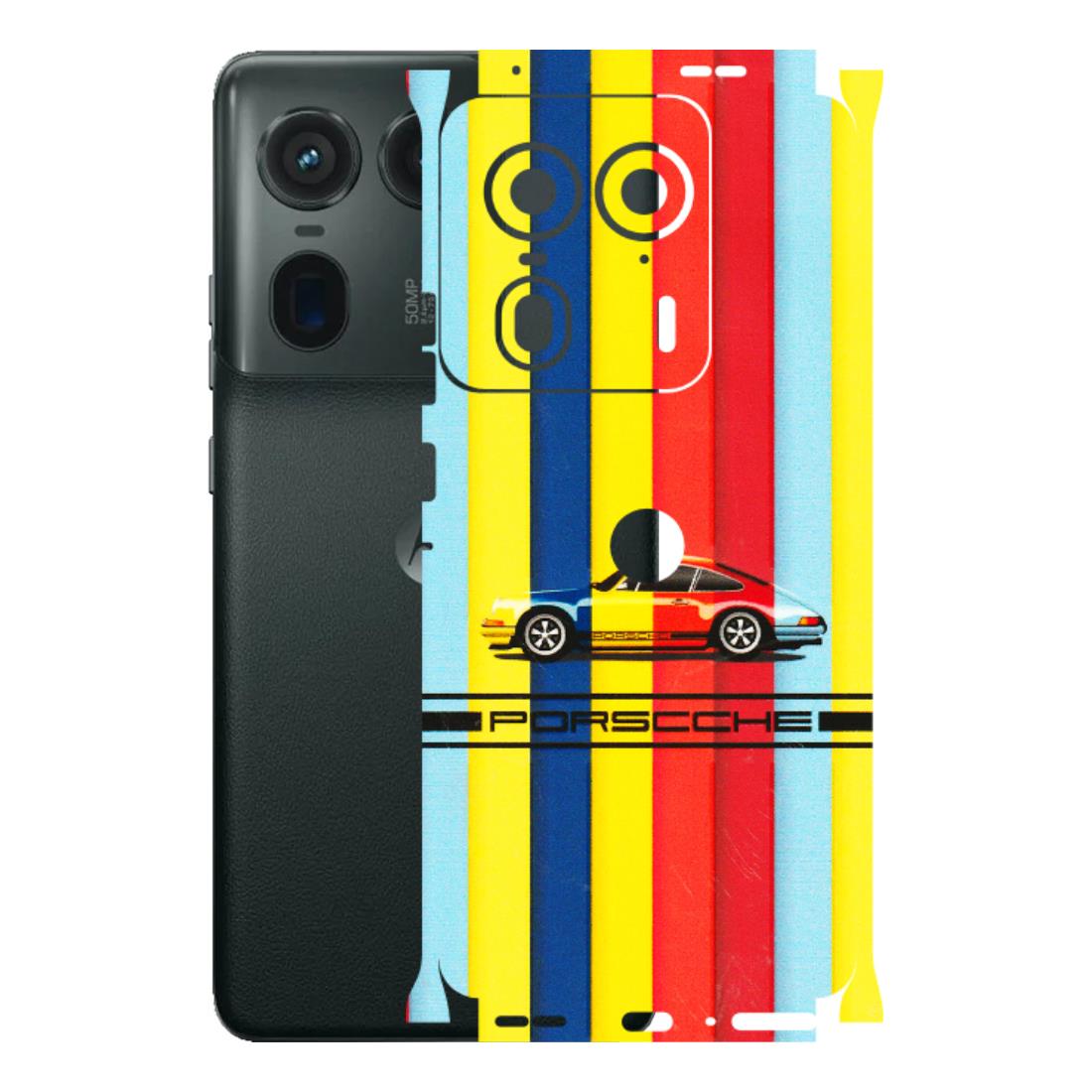 Motorola Phone Skins (All Models) - Multicolour Porche - 3D Embossed Finish (L-39) Motorola Edge 50 Ultra (5G)