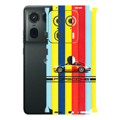 Motorola Phone Skins (All Models) - Multicolour Porche - 3D Embossed Finish (L-39) Motorola Edge 50 Ultra (5G)