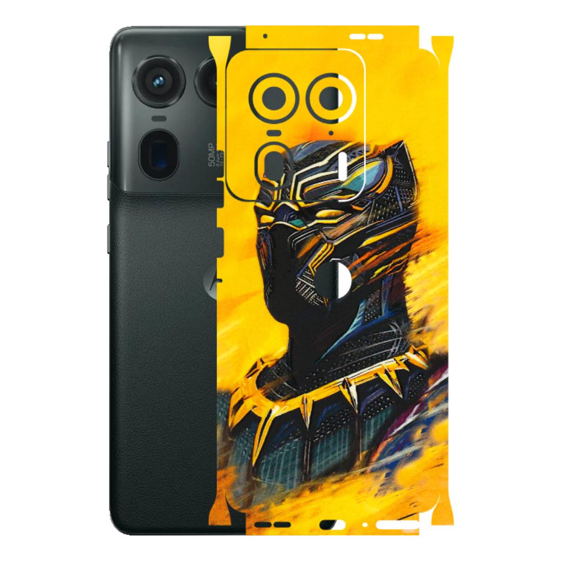Motorola Phone Skins (All Models) - Yellow Panther - 3D Embossed Finish (L-54) Motorola Edge 50 Ultra (5G)