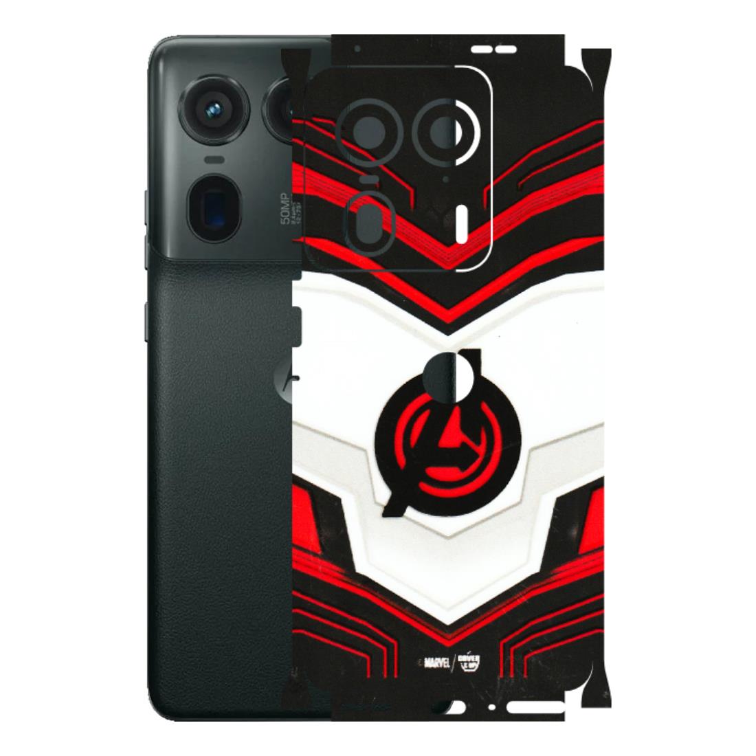 Motorola Phone Skins (All Models) - Avengers Logo - 3D Embossed Finish (L-55) Motorola Edge 50 Ultra (5G)