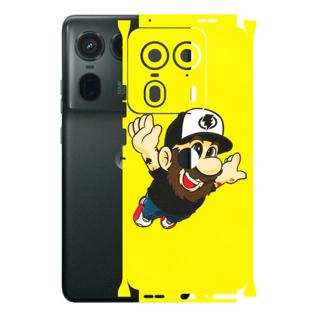 Motorola Phone Skins (All Models) - Flying Beardo - 3D Embossed Finish (L-60) Motorola Edge 50 Ultra (5G)