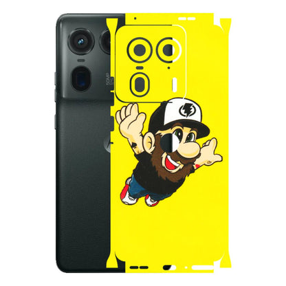 Motorola Phone Skins (All Models) - Flying Beardo - 3D Embossed Finish (L-60) Motorola Edge 50 Ultra (5G)