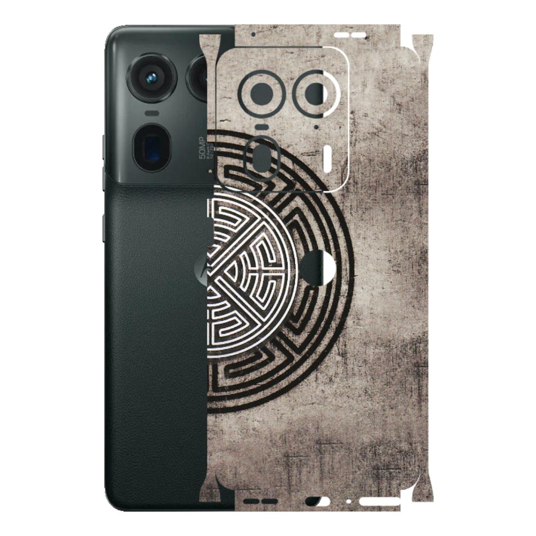 Motorola Phone Skins (All Models) - Mysterious Circular Design - 3D Embossed Finish (L-63) Motorola Edge 50 Ultra (5G)