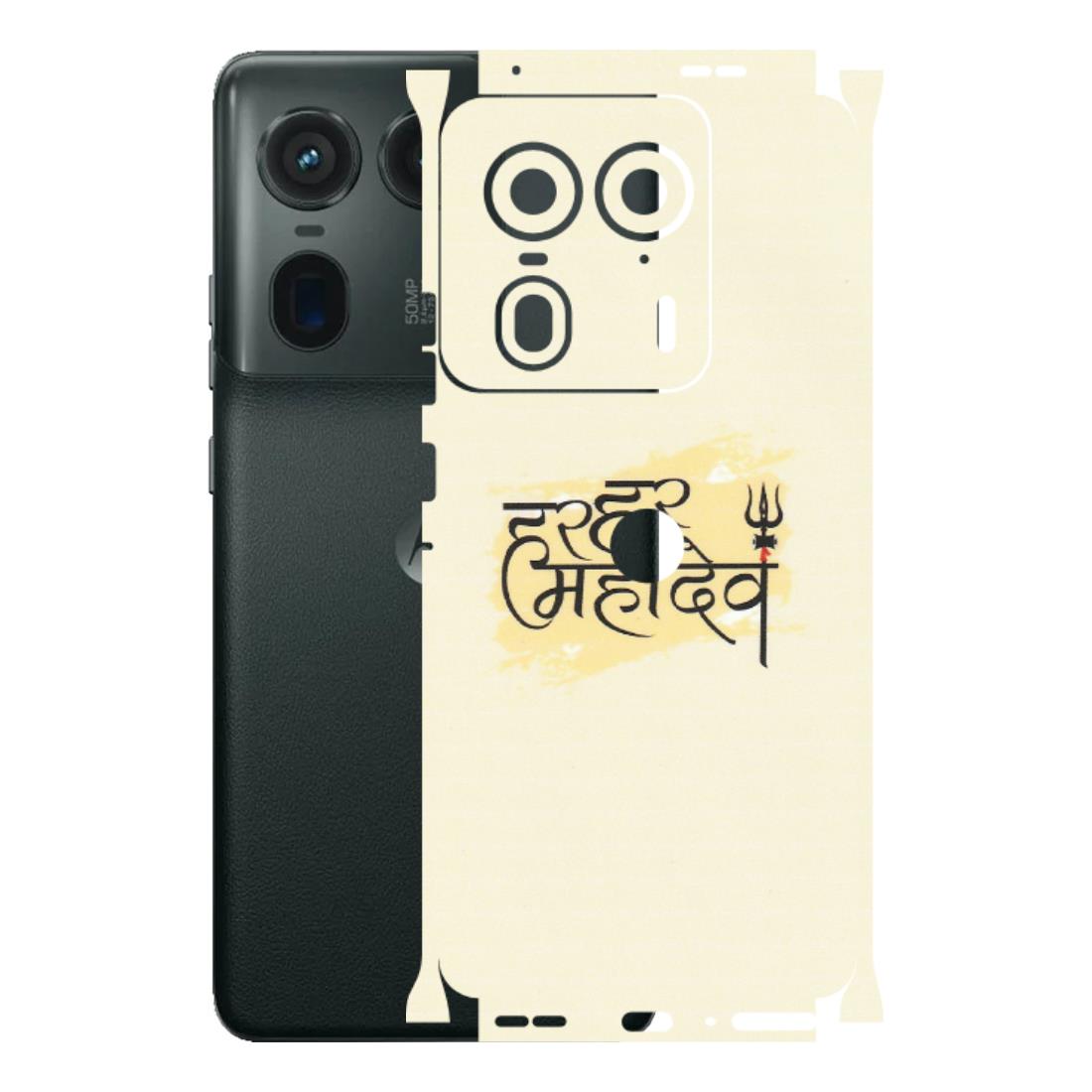 Motorola Phone Skins (All Models) - Har Har Mahadev - Matte Finish (M-10) Motorola Edge 50 Ultra (5G)