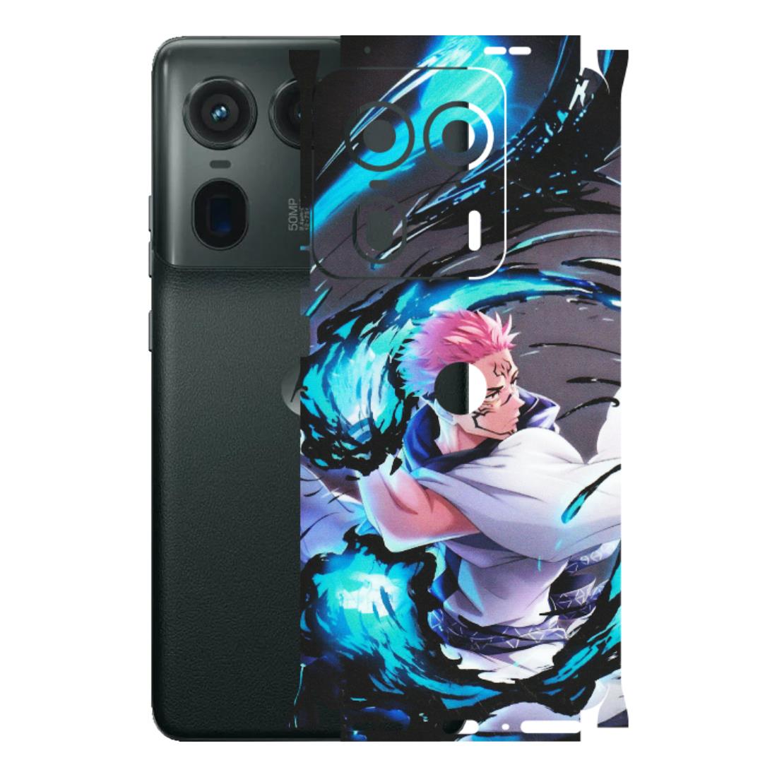 Motorola Phone Skins (All Models) - New Jujutsu Kaisen Grey Blue Anime - Matte Finish (M-127) Motorola Edge 50 Ultra (5G)