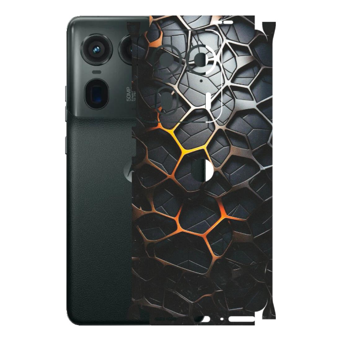 Motorola Phone Skins (All Models) - New Abstract Graphite Tiles - Matte Finish (M-130) Motorola Edge 50 Ultra (5G)
