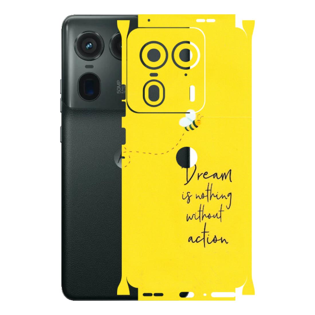 Motorola Phone Skins (All Models) - Dream Is Nothing Without Action - Matte Finish (M-138) Motorola Edge 50 Ultra (5G)