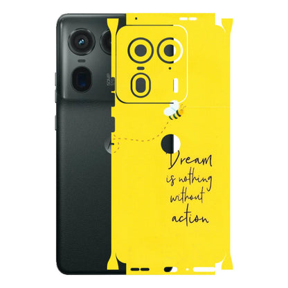 Motorola Phone Skins (All Models) - Dream Is Nothing Without Action - Matte Finish (M-138) Motorola Edge 50 Ultra (5G)
