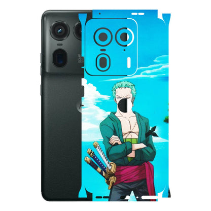 Motorola Phone Skins (All Models) - Cool Swordman Zoro Anime - Matte Finish (M-143) Motorola Edge 50 Ultra (5G)