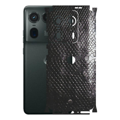 Motorola Phone Skins (All Models) - Black Snack Leather - Matte Finish (M-147) Motorola Edge 50 Ultra (5G)